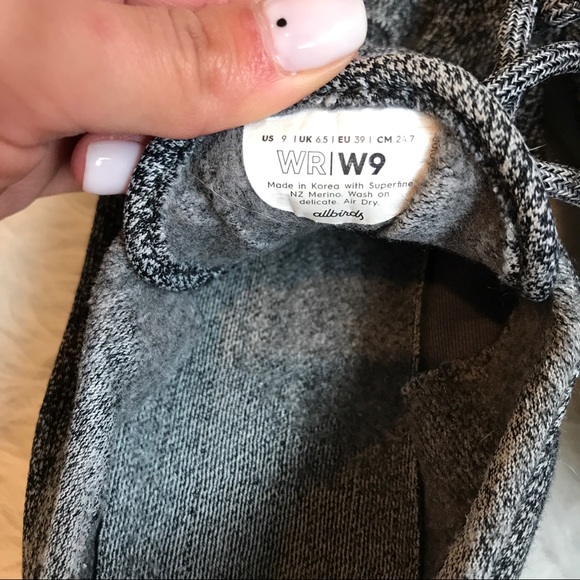 ALLBIRDS Wool Runners Dark Grey Size 9 Women’s - Picture 3 of 5